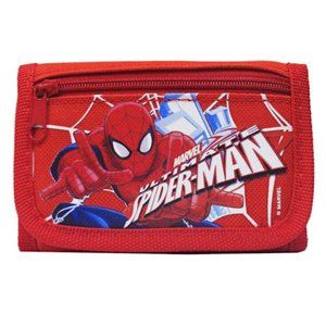 Marvel Spiderman Trifold Wallet Kids Small Compact Boys Money Coin Pouch…
